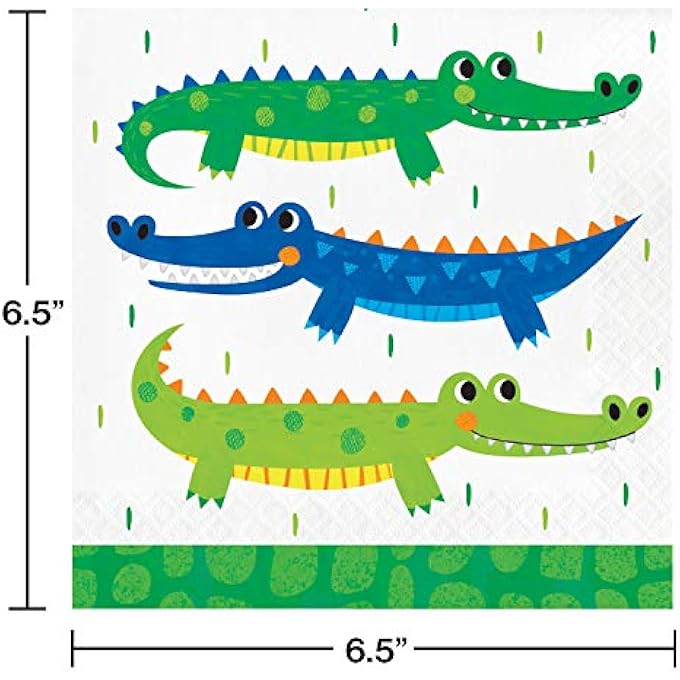 ALLIGATOR PARTY LUNCHEON NAPKIN 16PCS - Image 2